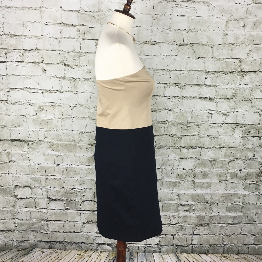 Theory Trela Colorblock Khaki & Navy Dress NWT - Picture 4 of 8